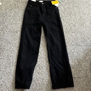 H&M wide leg black jeans